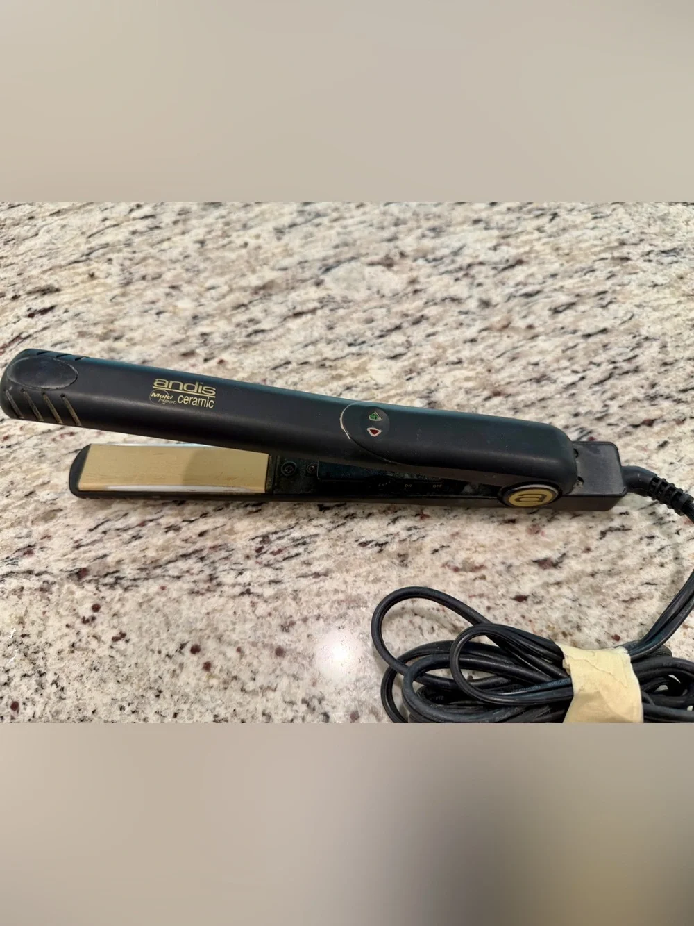 Andis Multi Heat Ceramic Flat Iron Hair Straightener Model CSI-1EA Heats Fast